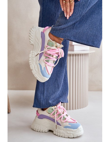 Women's sneakers with chunky sole multicolor Nevela