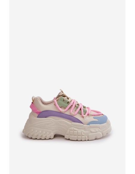Women's sneakers with chunky sole multicolor Nevela
