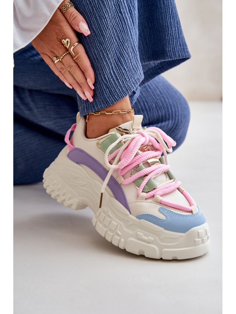 Women's sneakers with chunky sole multicolor Nevela