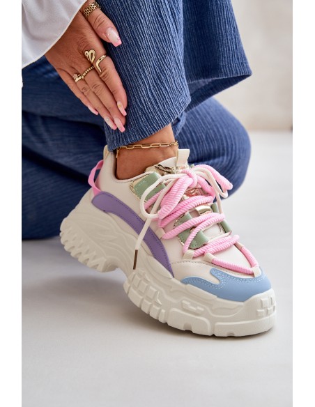 Women's sneakers with chunky sole multicolor Nevela