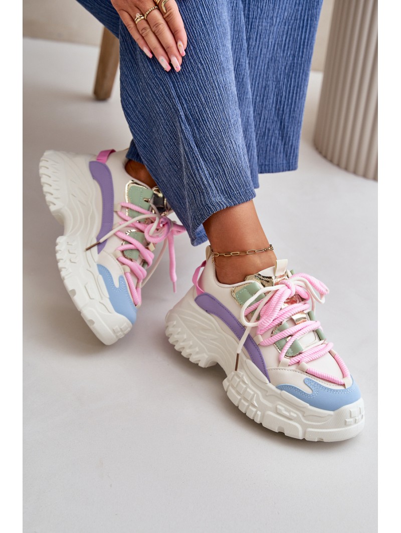 Women's sneakers with chunky sole multicolor Nevela
