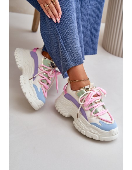 Women's sneakers with chunky sole multicolor Nevela