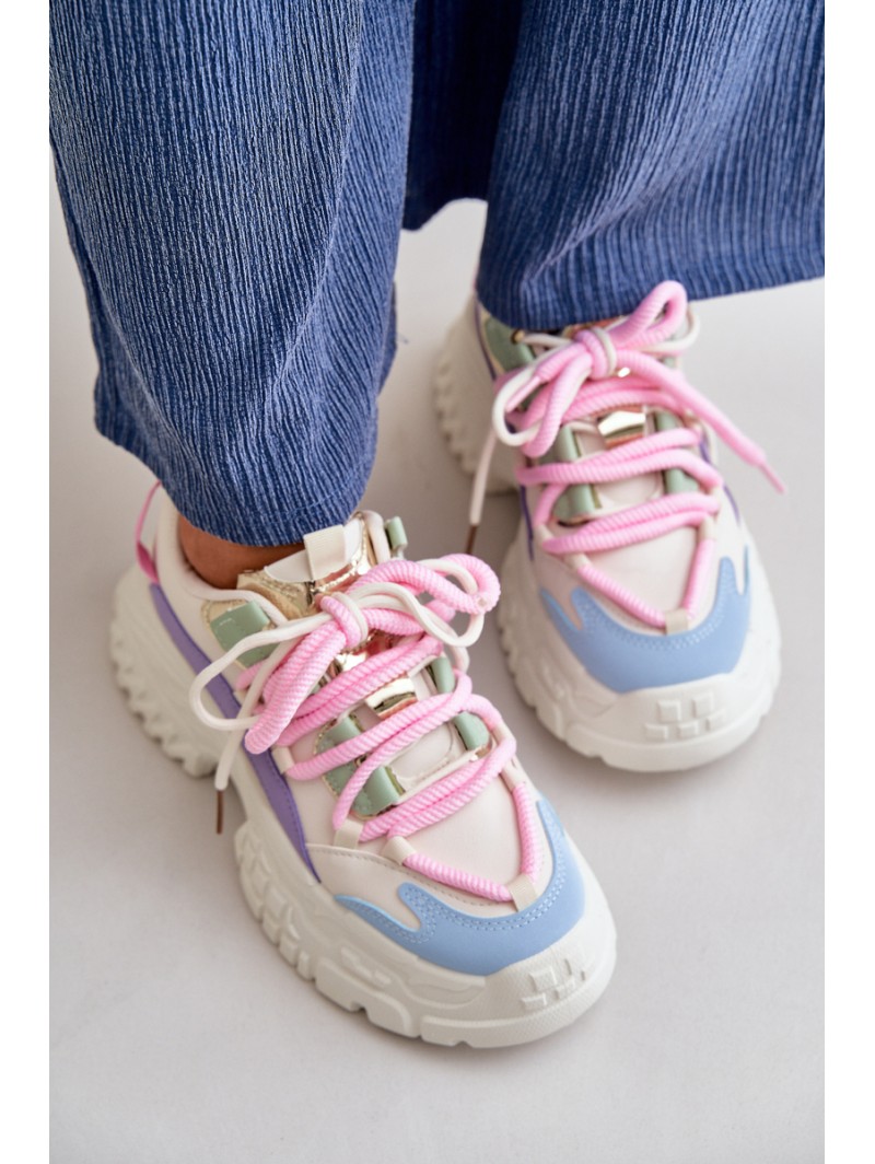Women's sneakers with chunky sole multicolor Nevela