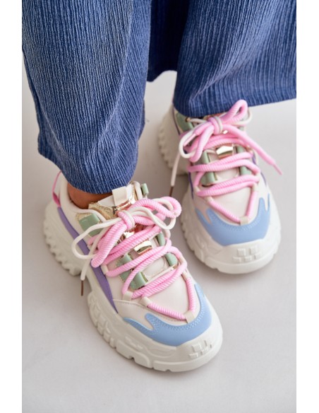 Women's sneakers with chunky sole multicolor Nevela