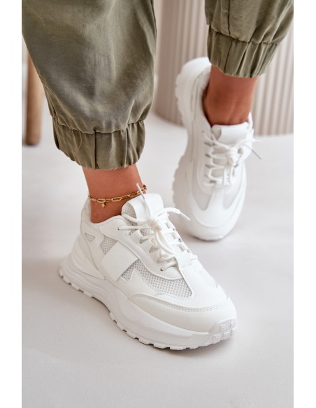 Women's Platform Sneakers White Nevelaine