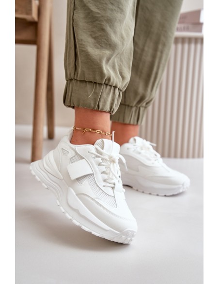 Women's Platform Sneakers White Nevelaine