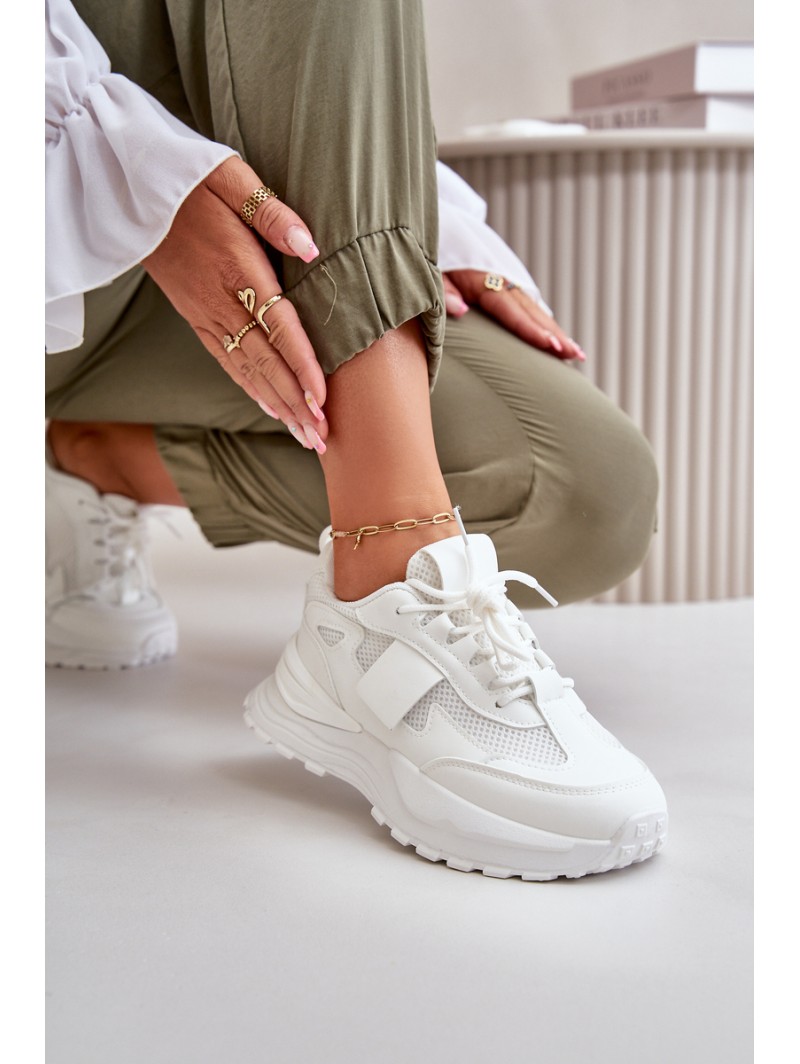 Women's Platform Sneakers White Nevelaine