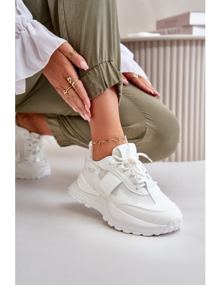 Women's Platform Sneakers White Nevelaine