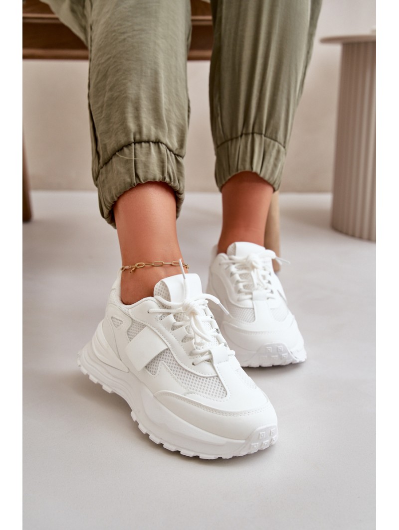 Women's Platform Sneakers White Nevelaine