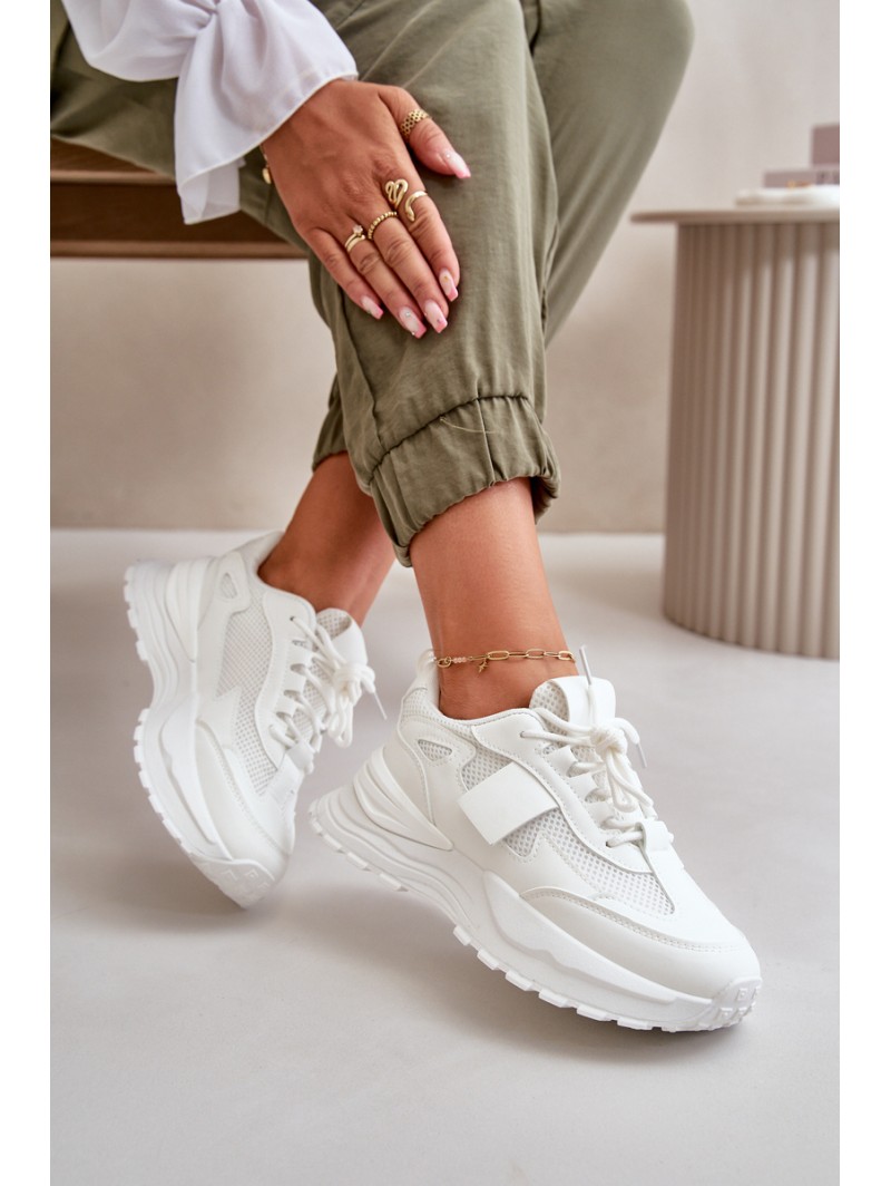 Women's Platform Sneakers White Nevelaine