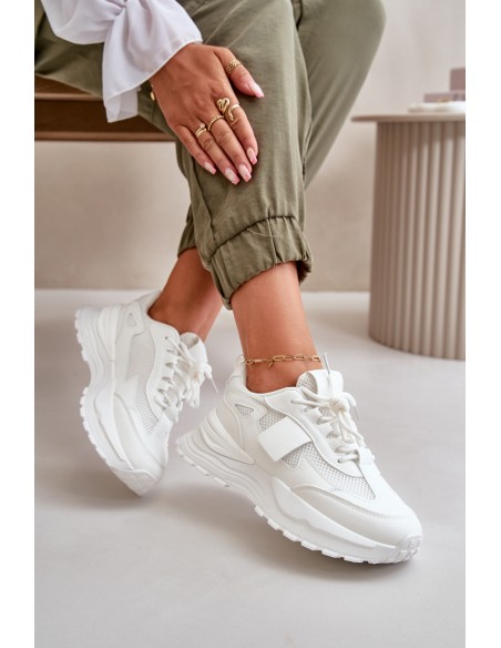 Women's Platform Sneakers White Nevelaine