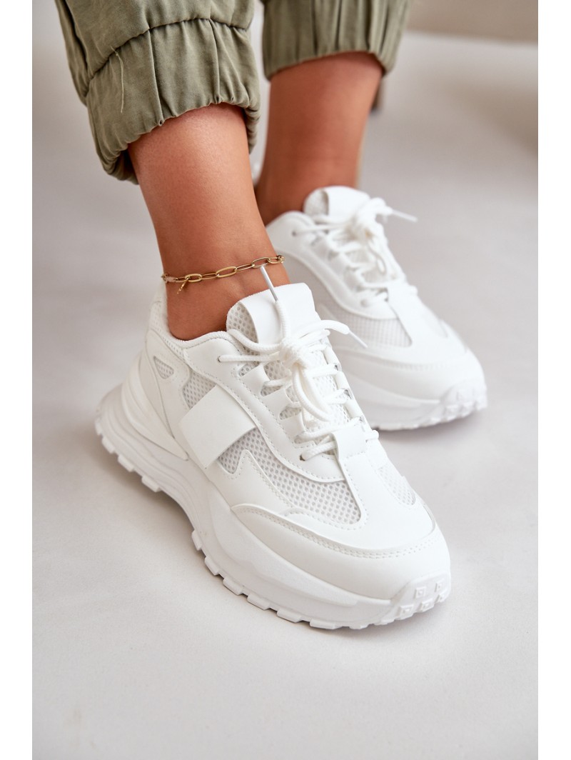 Women's Platform Sneakers White Nevelaine