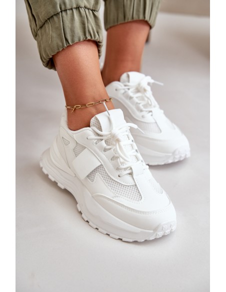 Women's Platform Sneakers White Nevelaine
