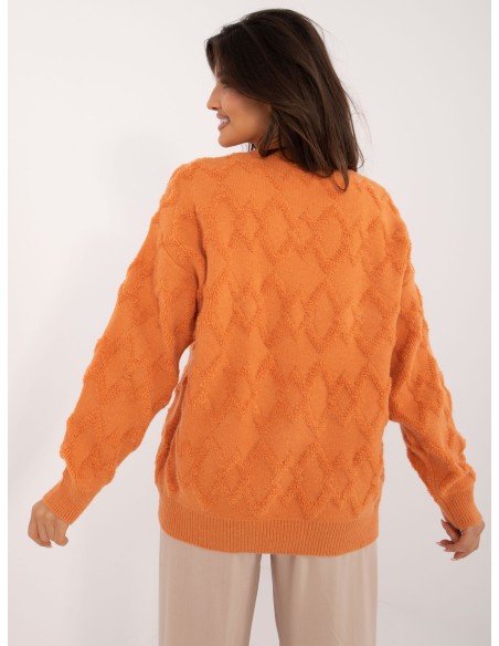 Sweter-AT-SW-2361.61-pomarańczowy