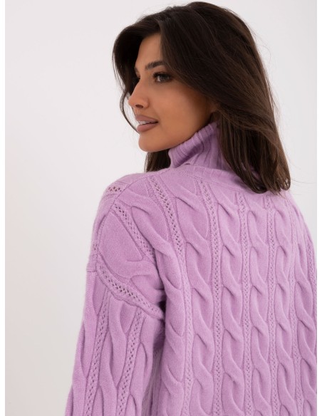 Sweter-AT-SW-23445.00-jasny fioletowy