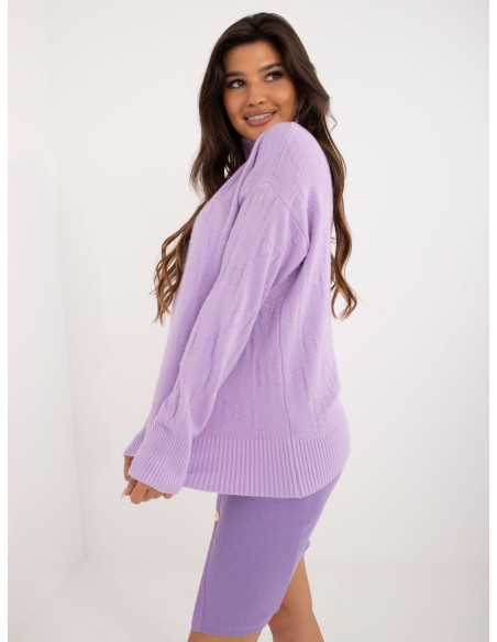 Sweter-AT-SW-2342-1.35-jasny fioletowy