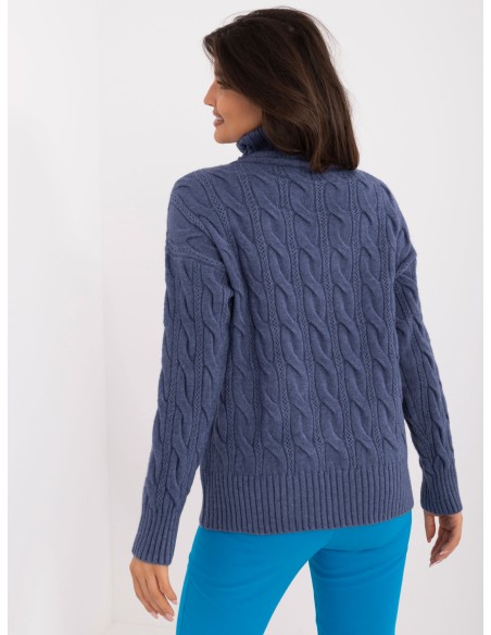 Sweter-AT-SW-23445.00-ciemny niebieski