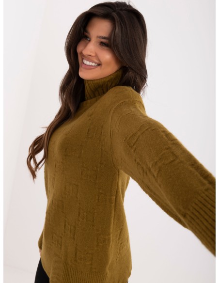 Sweter-AT-SW-2342-1.35-oliwkowy