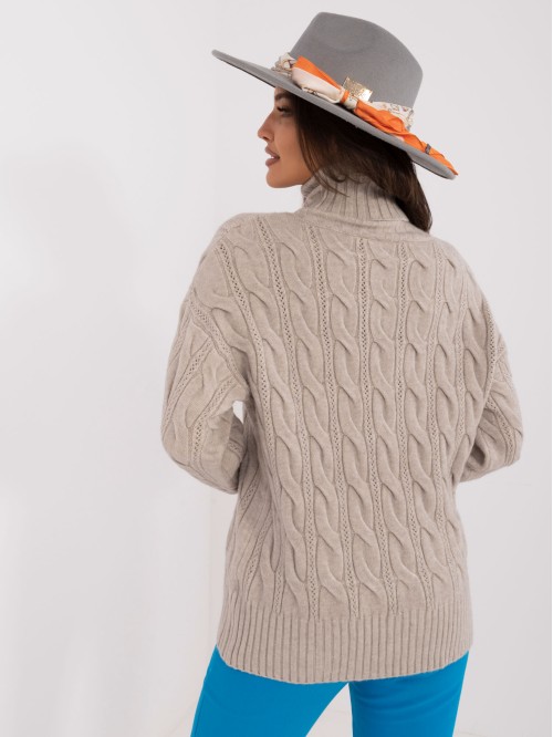 Sweter-AT-SW-23445.00-jasny szary 2