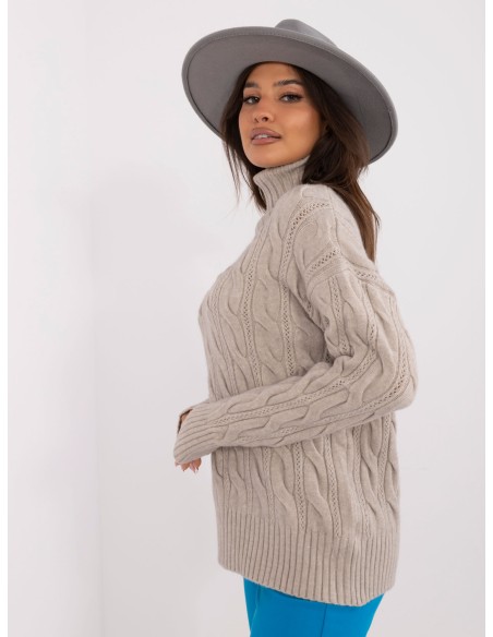 Sweter-AT-SW-23445.00-jasny szary