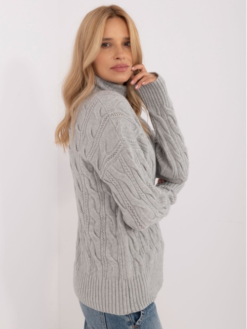 Sweter-AT-SW-23445.00-szary 2
