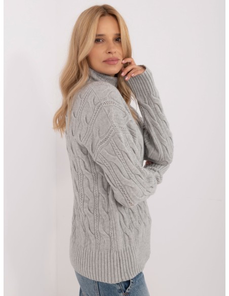 Sweter-AT-SW-23445.00-szary