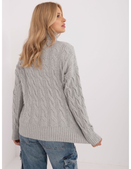 Sweter-AT-SW-23445.00-szary