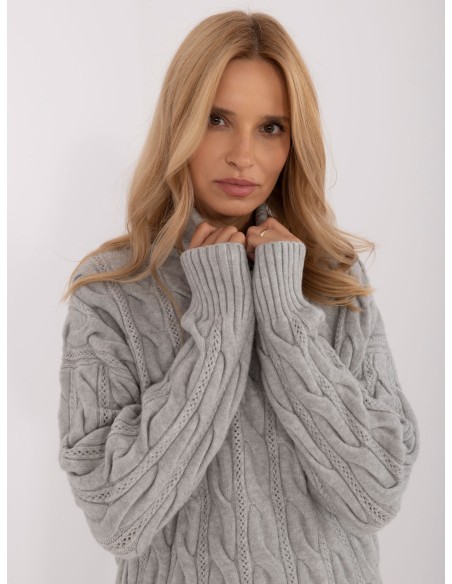 Sweter-AT-SW-23445.00-szary