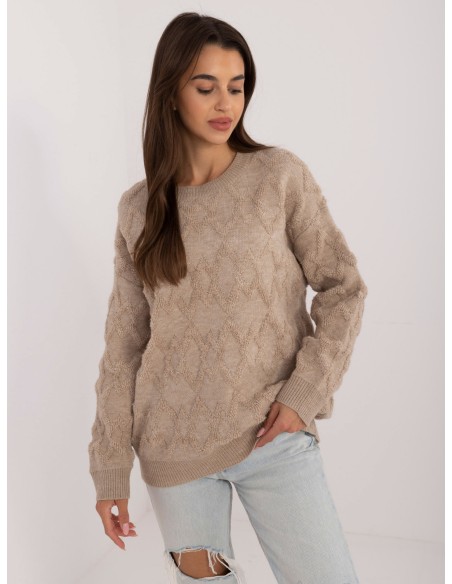 Sweter-AT-SW-2361.61-beżowy