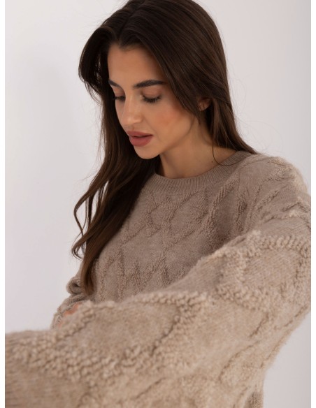 Sweter-AT-SW-2361.61-beżowy