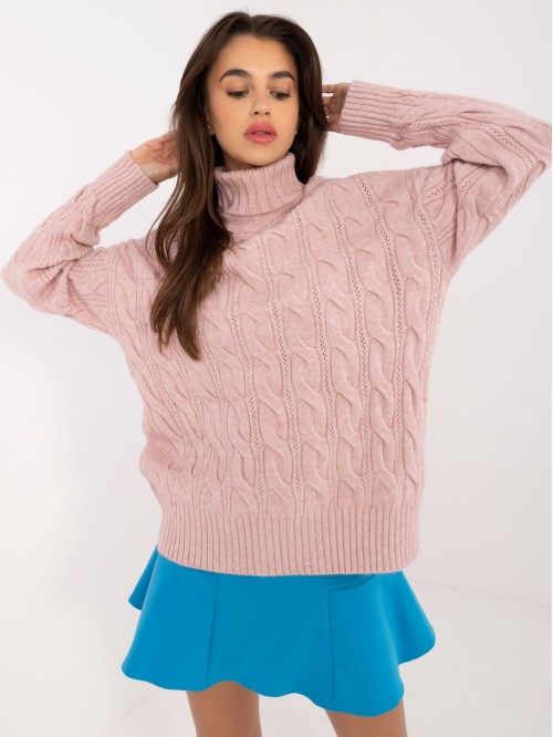 Sweter-AT-SW-23445.00-jasny różowy