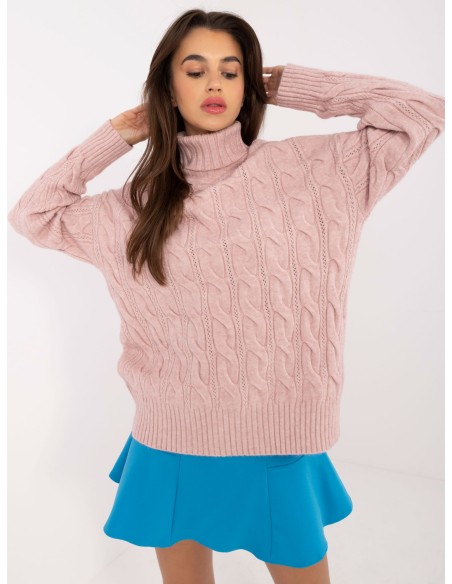 Sweter-AT-SW-23445.00-jasny różowy