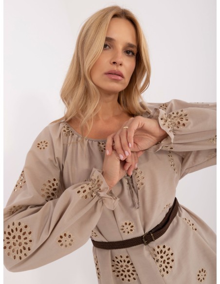 Bluzka-LK-BZ-509747.80-ciemny bezowy