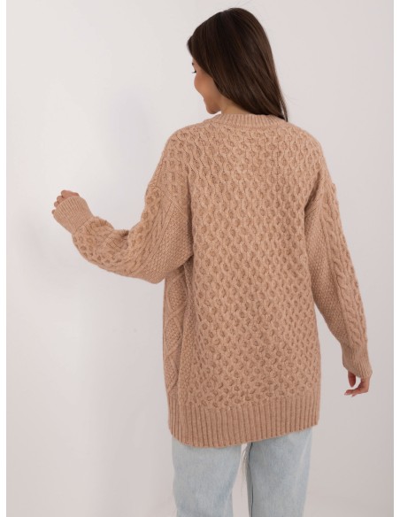 Sweter-AT-SW-23525.21-camelowy