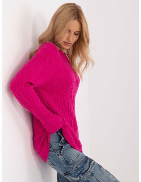Sweter-AT-SW-2343.88-fuksjowy