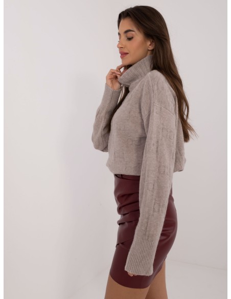 Sweter-AT-SW-2342-1.35-beżowy