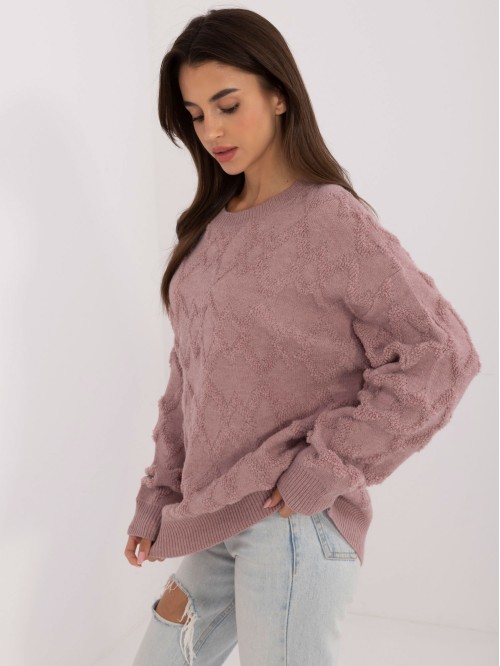 Sweter-AT-SW-2361.61-jasny fioletowy 2