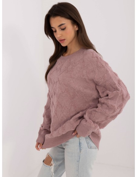 Sweter-AT-SW-2361.61-jasny fioletowy