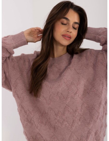 Sweter-AT-SW-2361.61-jasny fioletowy