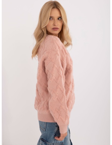 Sweter-AT-SW-2361.61-jasny różowy