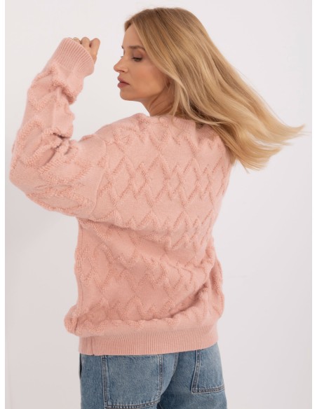 Sweter-AT-SW-2361.61-jasny różowy