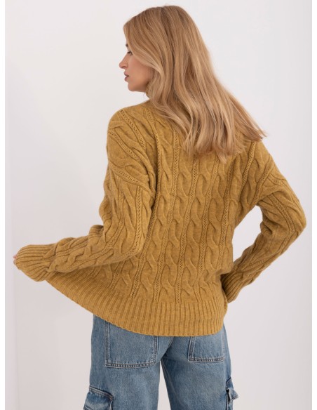 Sweter-AT-SW-23445.00-oliwkowy
