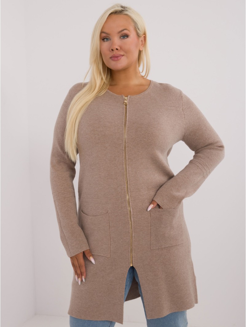 Sweter-PM-SW-PM793.01-ciemny bezowy