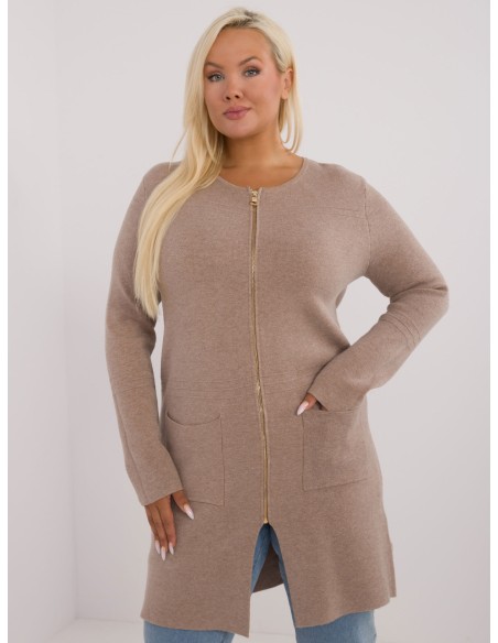 Sweter-PM-SW-PM793.01-ciemny bezowy