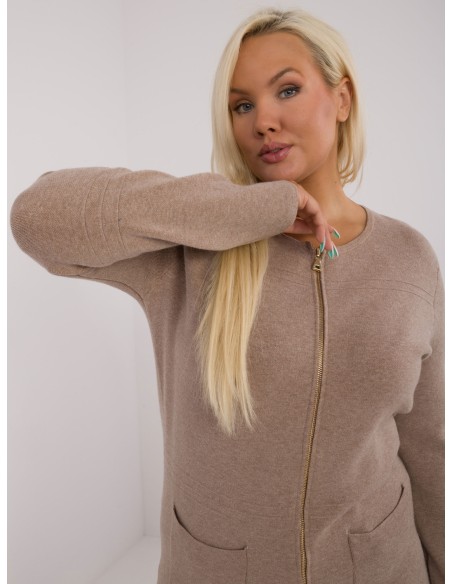Sweter-PM-SW-PM793.01-ciemny bezowy