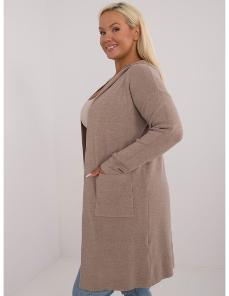 Sweter-PM-SW-PM728.02-ciemny bezowy