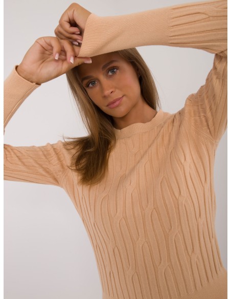 Sweter-AT-SW-2338-2.00-camelowy