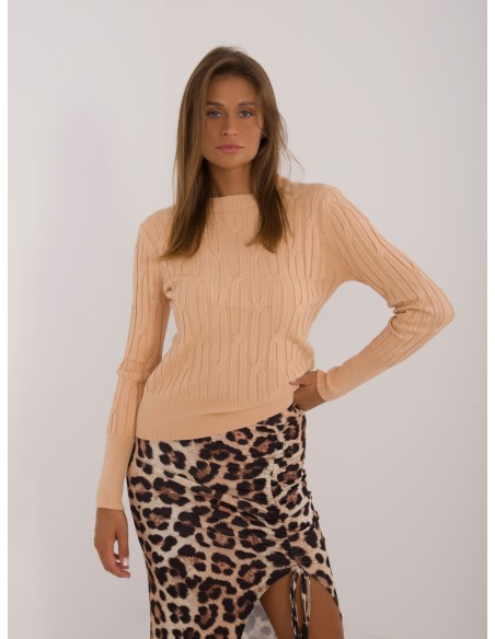 Sweter-AT-SW-2338-2.00-camelowy