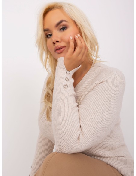 Viskozinis stulpelių rašto megztinis