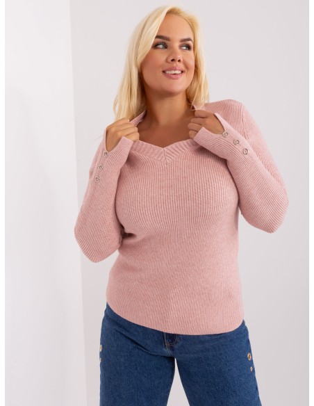 Sweter-PM-SW-PM-3770.30-jasny różowy